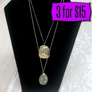 💎💰 Lane Bryant Druzy Necklace 2 Piece Set
